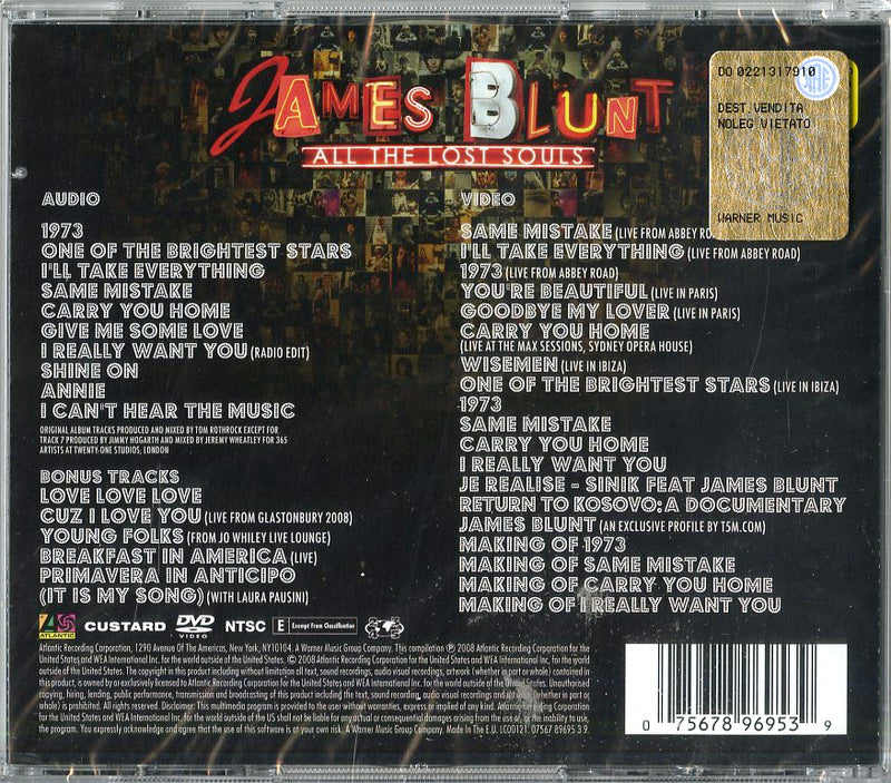 Blunt James - All The Lost Souls(Deluxe Edt.) Cd 0075678969539