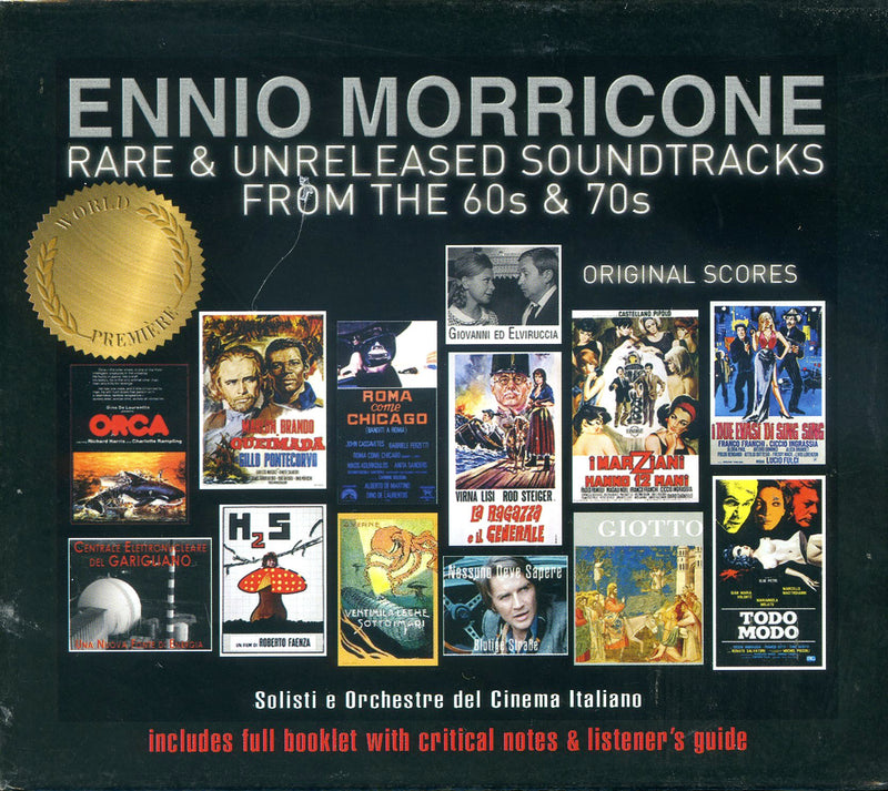 Morricone Ennio - Rare & Unreleased Soundtracks From The 60S & 70S Originsl Score CD 0076119910035