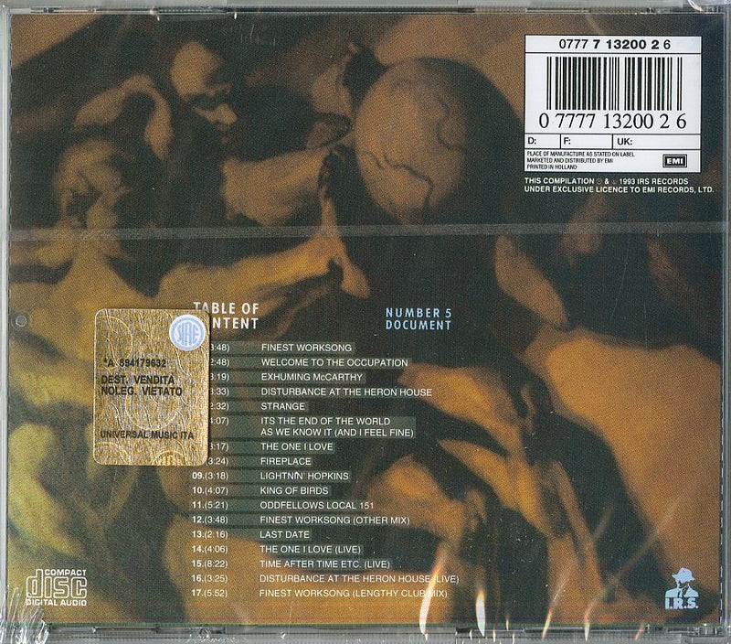 R.E.M. - Document Cd 0077771320026