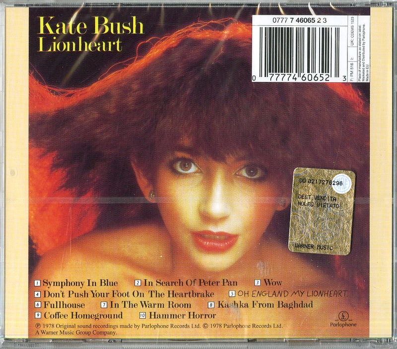 Bush Kate - Lionheart Cd 0077774606523