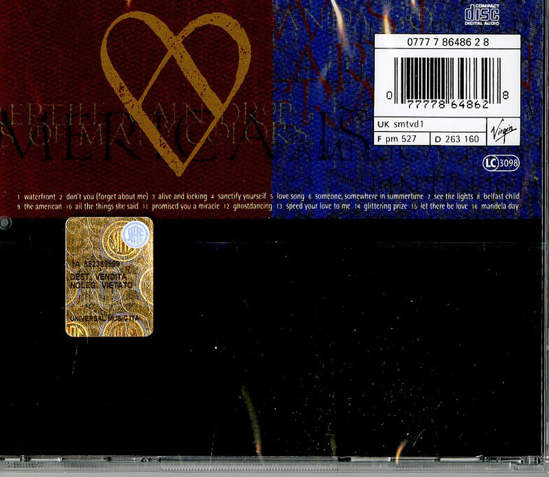 Simple Minds - Glittering Prize Cd 0077778648628