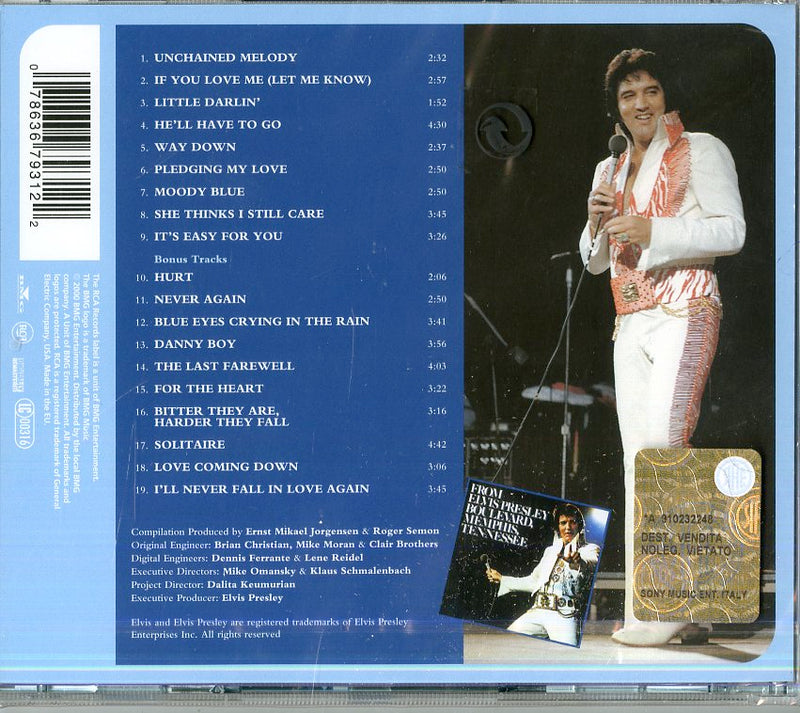 Presley Elvis - Moody Blue Cd 0078636793122