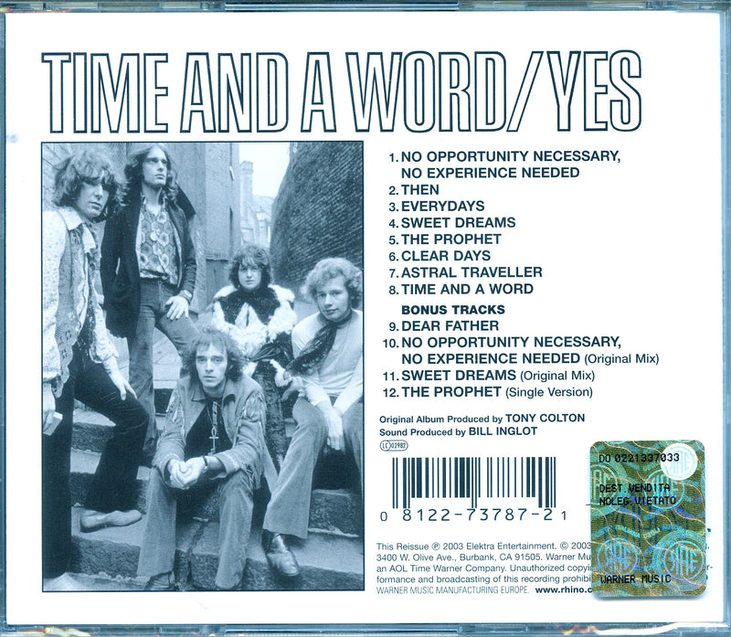 Yes - Time And A Word (Expanded & Remast. Cd 0081227378721