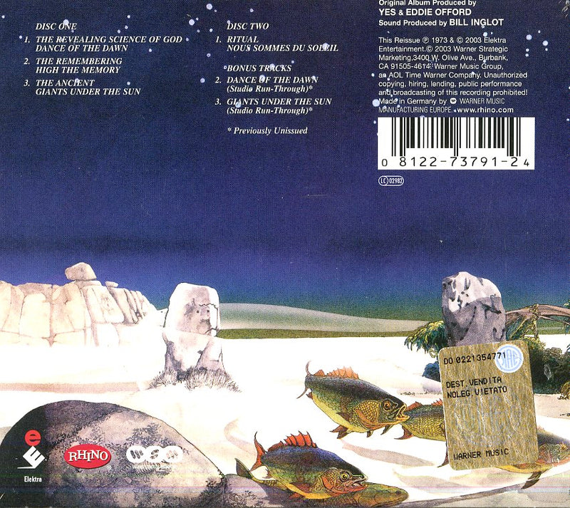 Yes - Tales From Topografic Oceans (Ex. R Cd 0081227379124