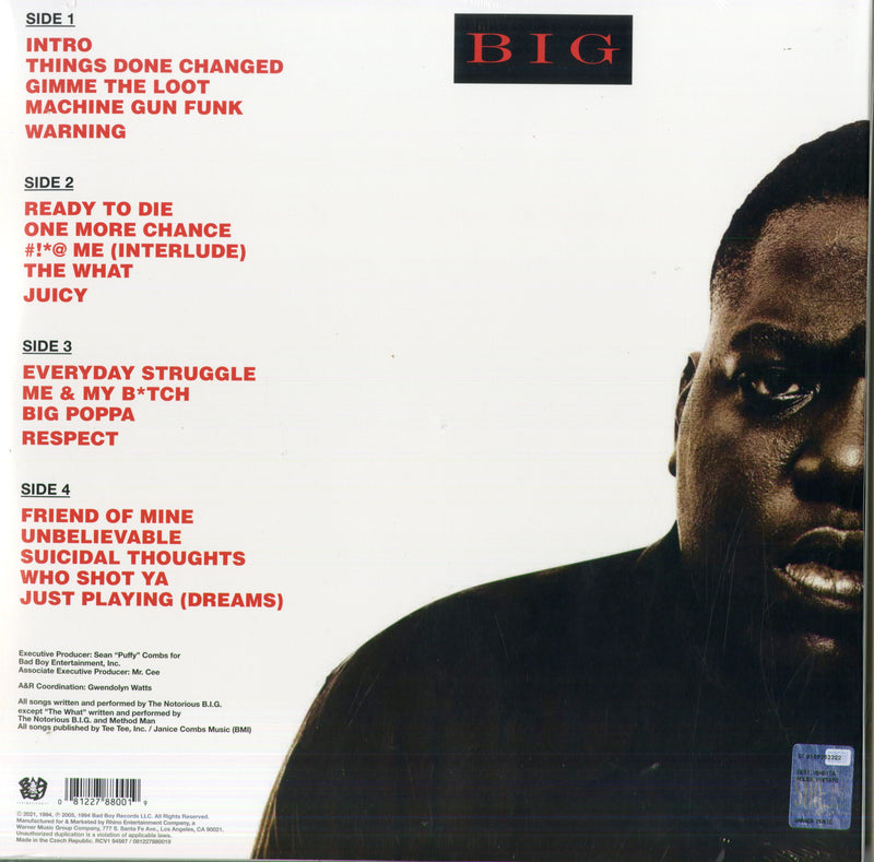 Notorious B.I.G. The - Ready To Die (140 Gr. Vinyl Silver) (Indie Exclusive) Lp 0081227880019