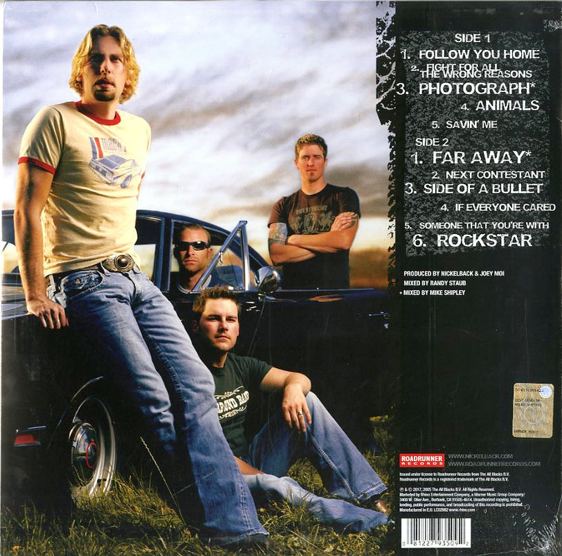 Nickelback - All The Right Reasons Lp 0081227935092