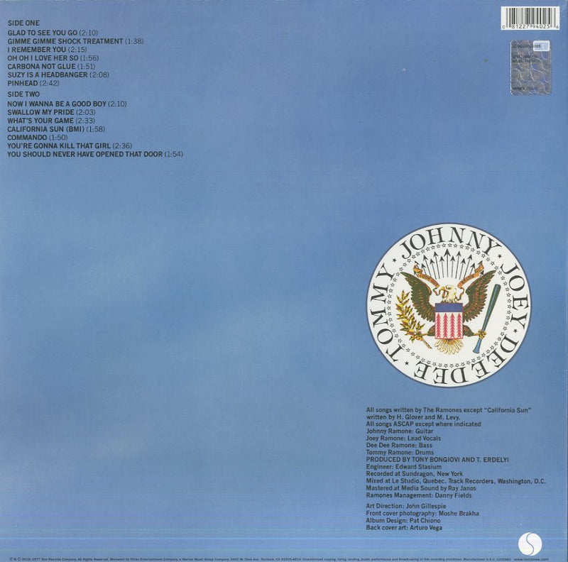 Ramones - Leave Home (Remastered) Lp 0081227940256