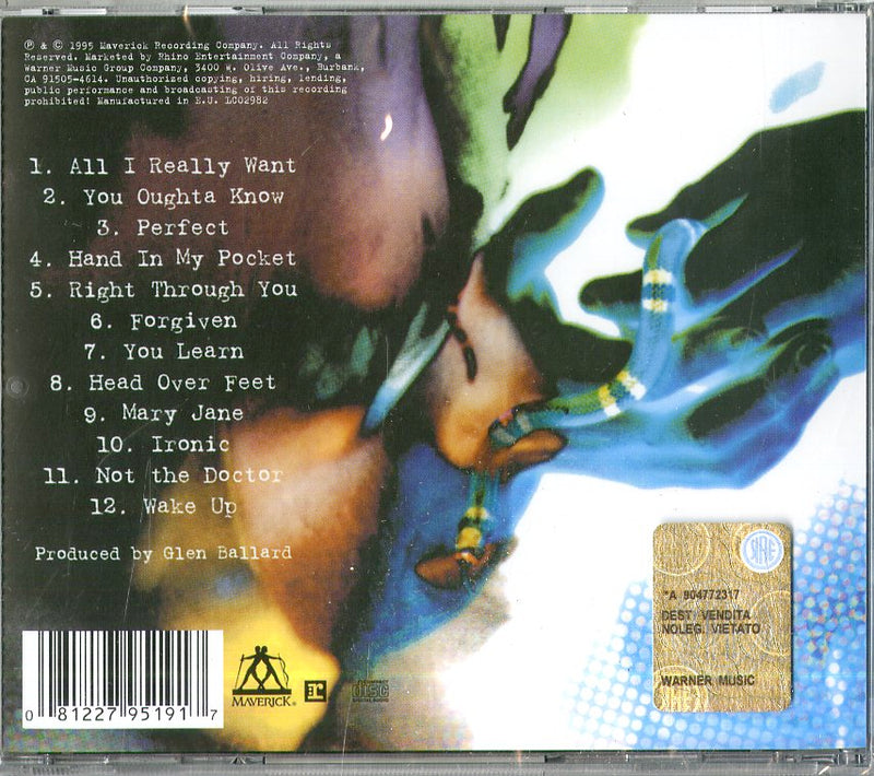 Morissette Alanis - Jagged Little Pill (Remastered) Cd 0081227951917