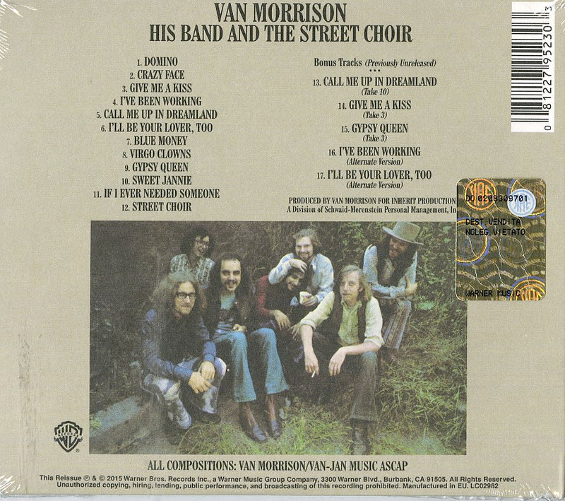 Morrison Van - His Band And The Street Choir (Expanded Edt.Remastered) CD 0081227952303