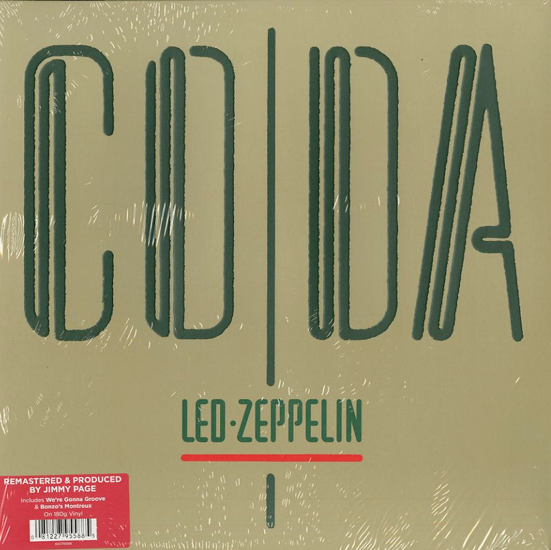 Led Zeppelin - Coda (Remastered) Lp 0081227955885