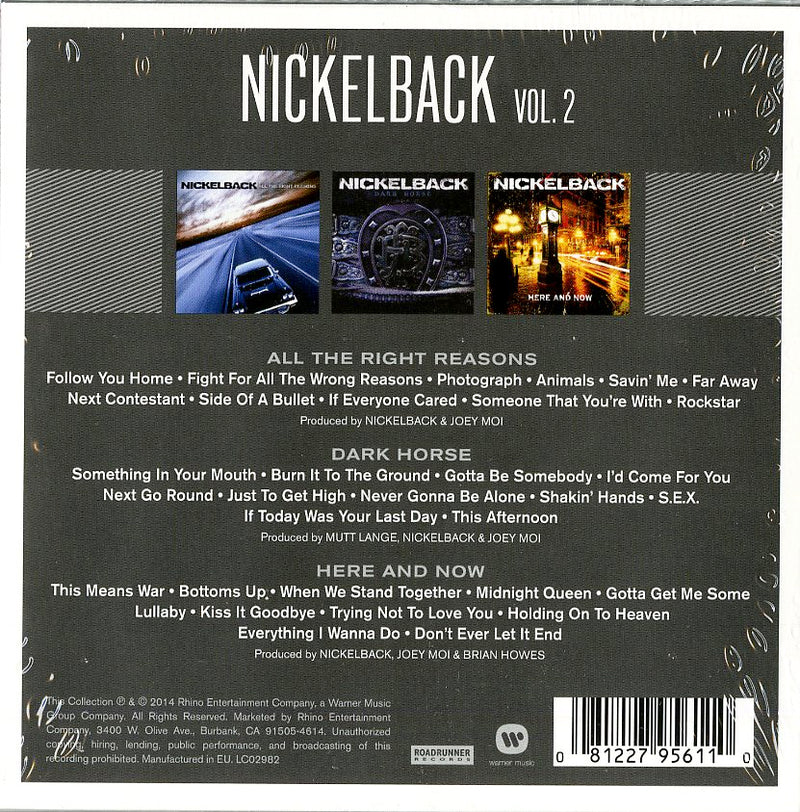 Nickelback - The Triple Album Vol.2 Cd 0081227956110