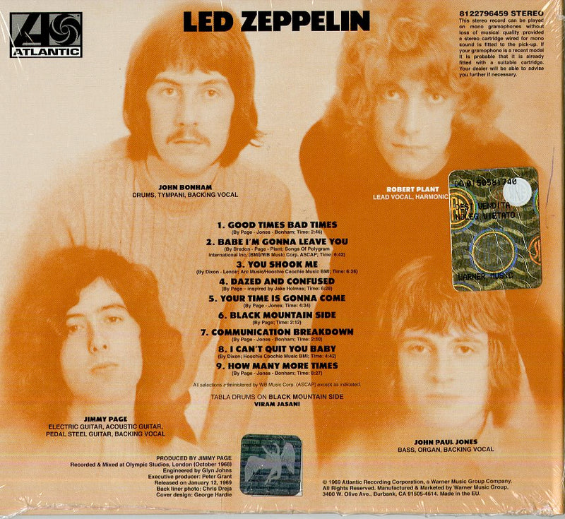 Led Zeppelin - Led Zeppelin I (Remastered) Cd 0081227964597