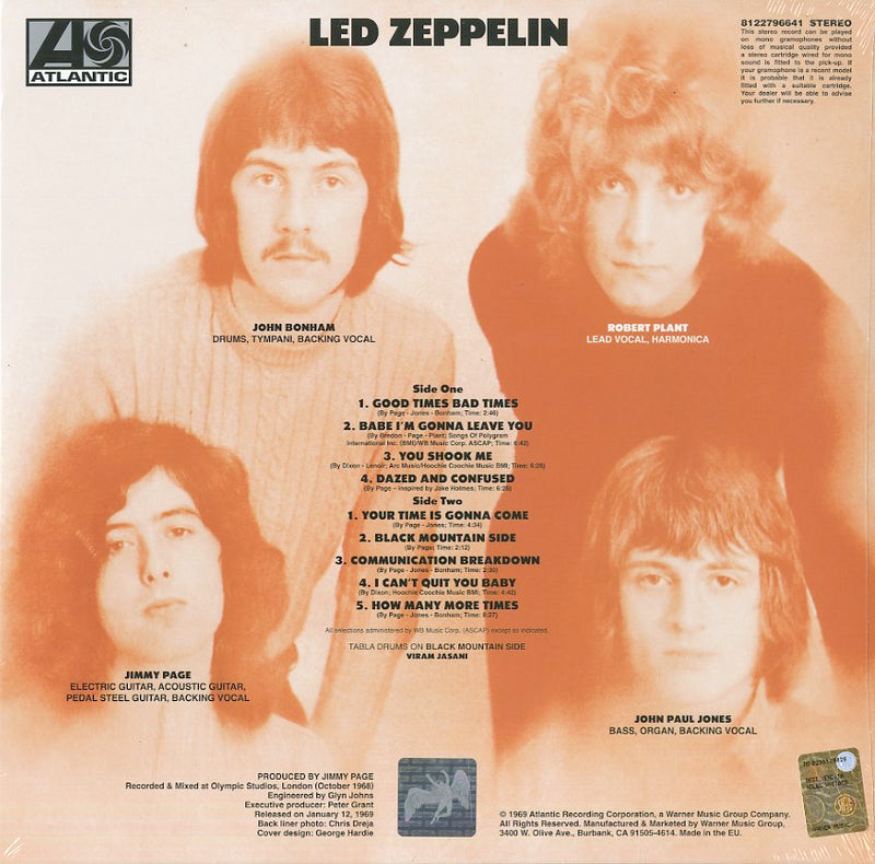 Led Zeppelin - Led Zeppelin I (Remastered) Lp 0081227966416