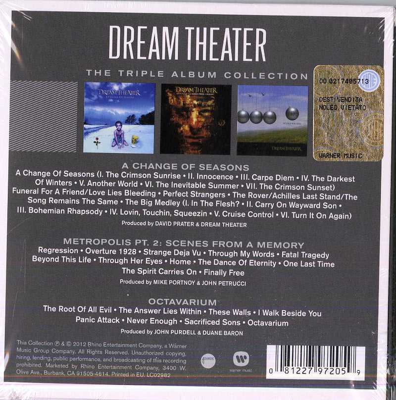 Dream Theater - The Triple Album Collection CD 0081227972059