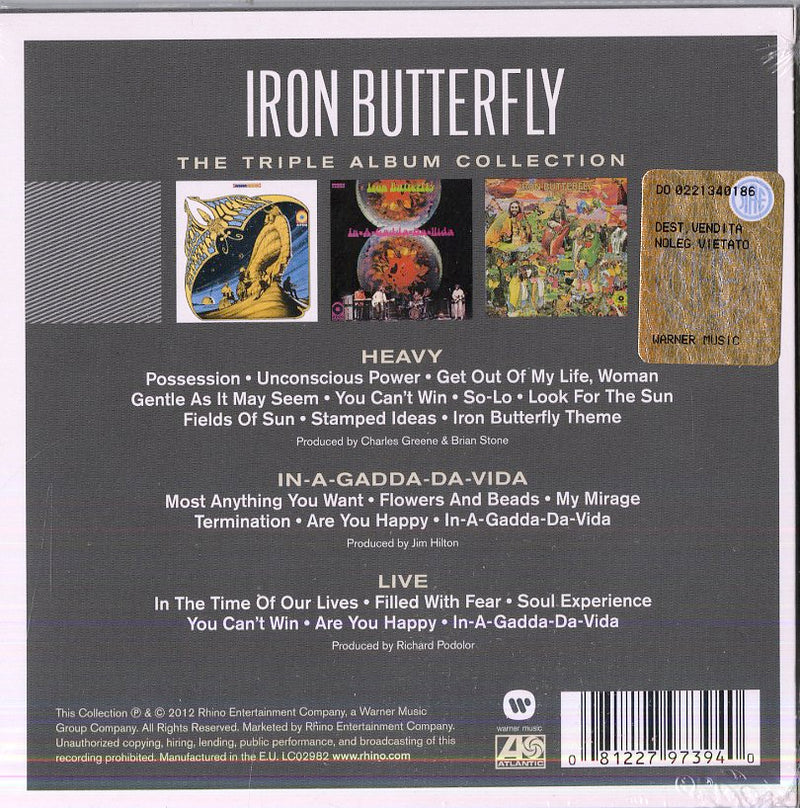 Iron Butterfly - The Triple Album Collection CD 0081227973940