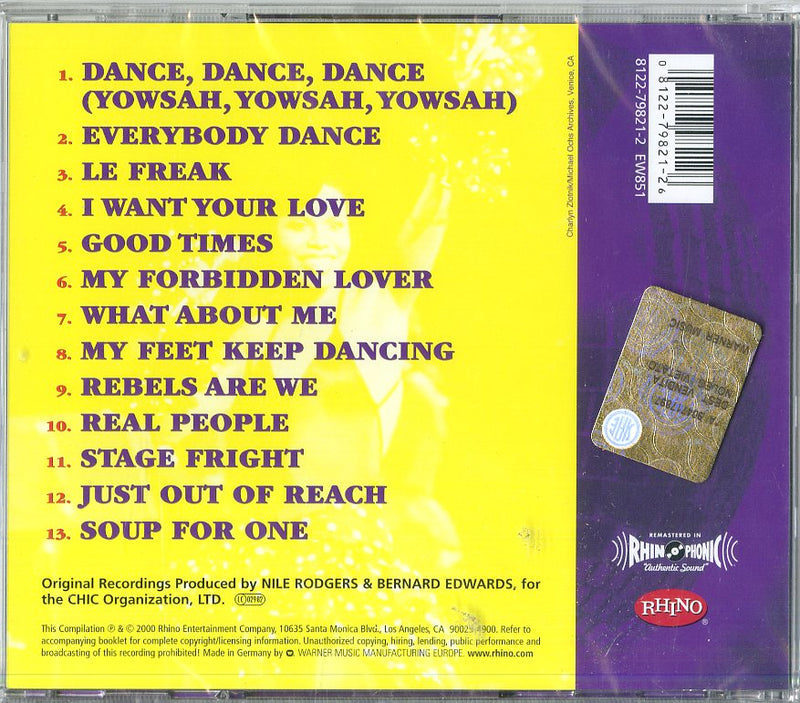 Chic - The Very Best Of Chic Cd 0081227982126