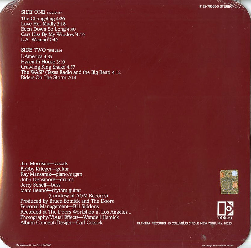 Doors The - L.A. Woman Lp 0081227986551