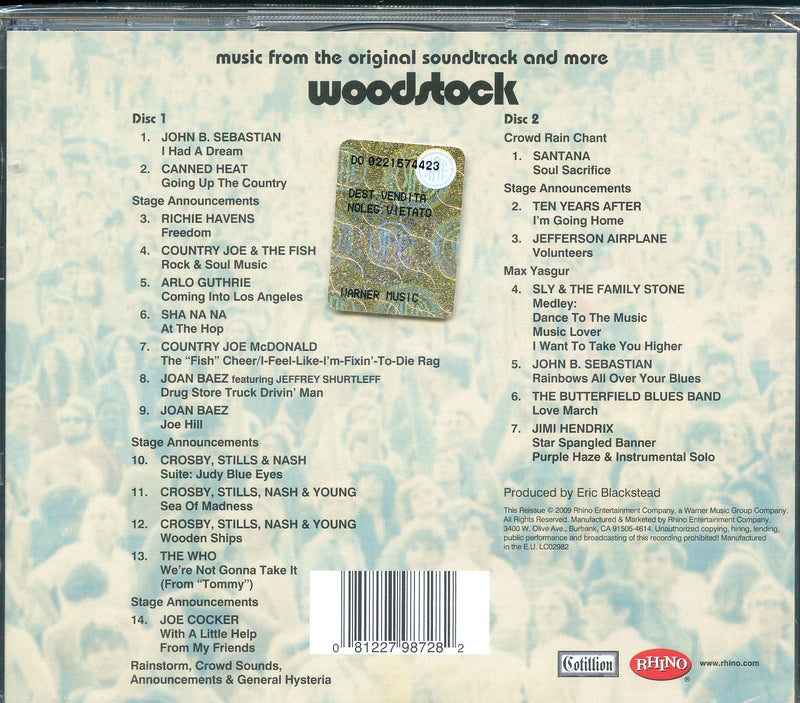 Compilation - Woodstock (New Edt.) CD 0081227987282