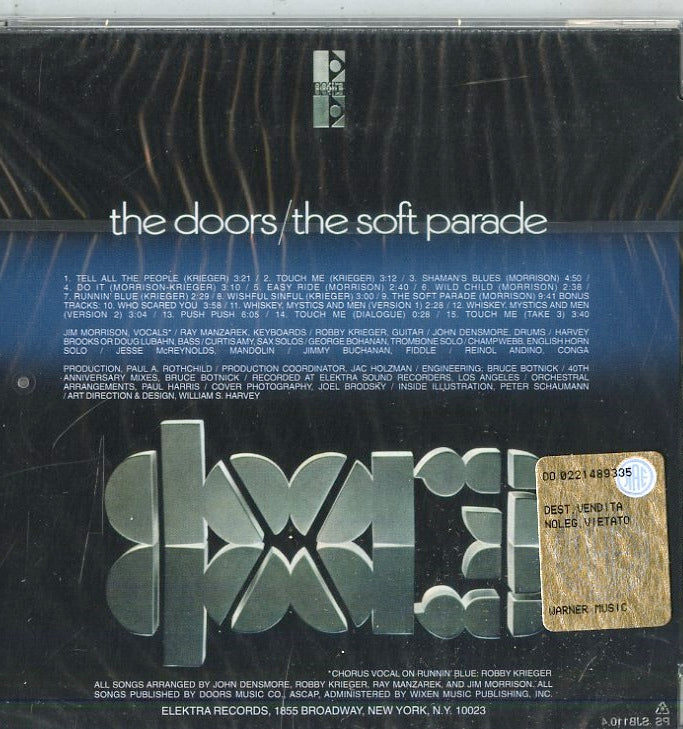 Doors - The Soft Parade (Expanded) Cd 0081227999810