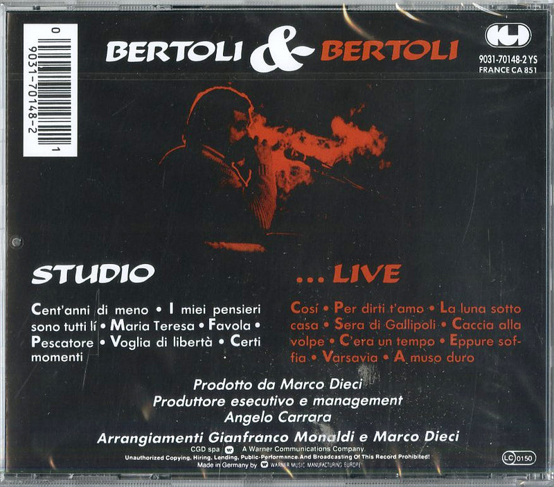 Bertoli Pierangelo - Studio & Live Cd 0090317014821