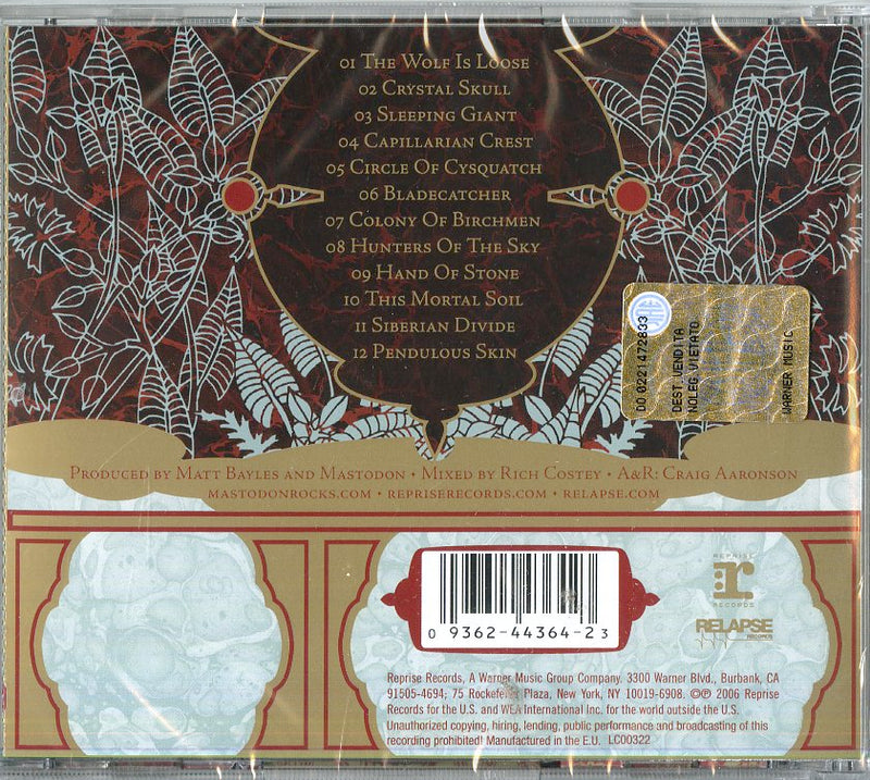 Mastodon - Blood Mountain Cd 0093624436423