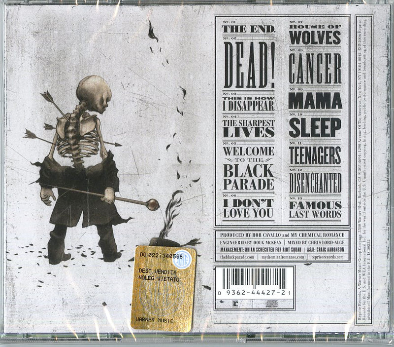 My Chemical Romance - The Black Parade Cd 0093624442721