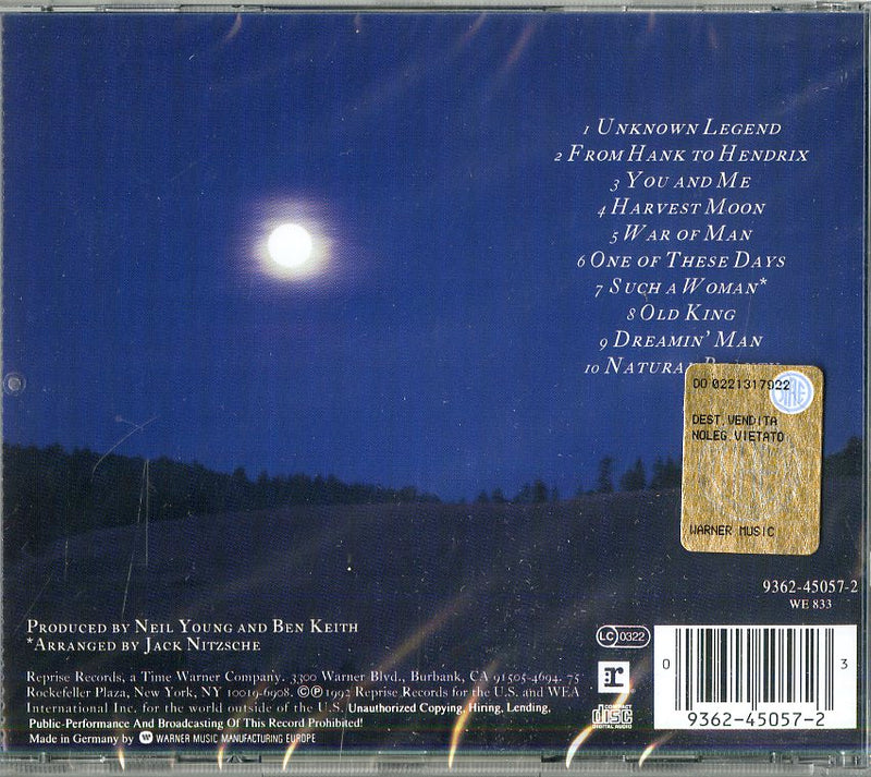 Young Neil - Harvest Moon Cd 0093624505723