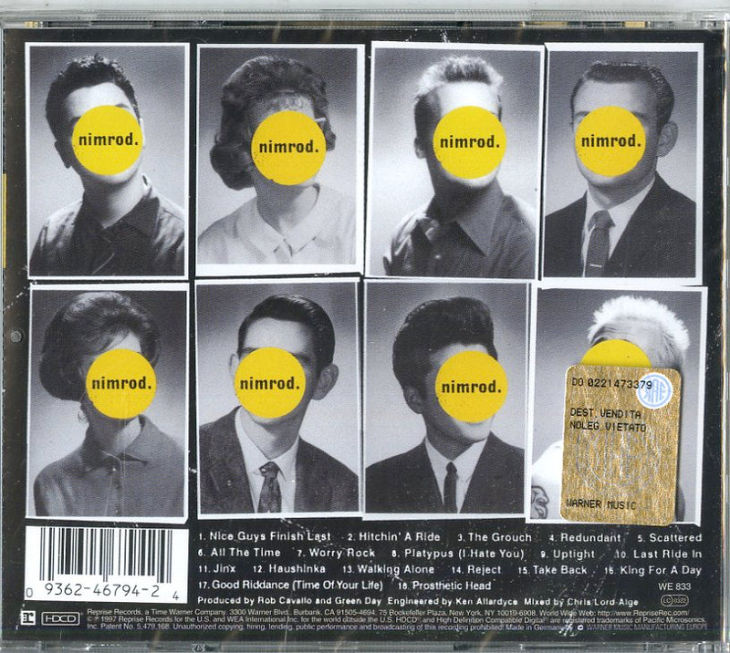 Green Day - Nimrod Cd 0093624679424