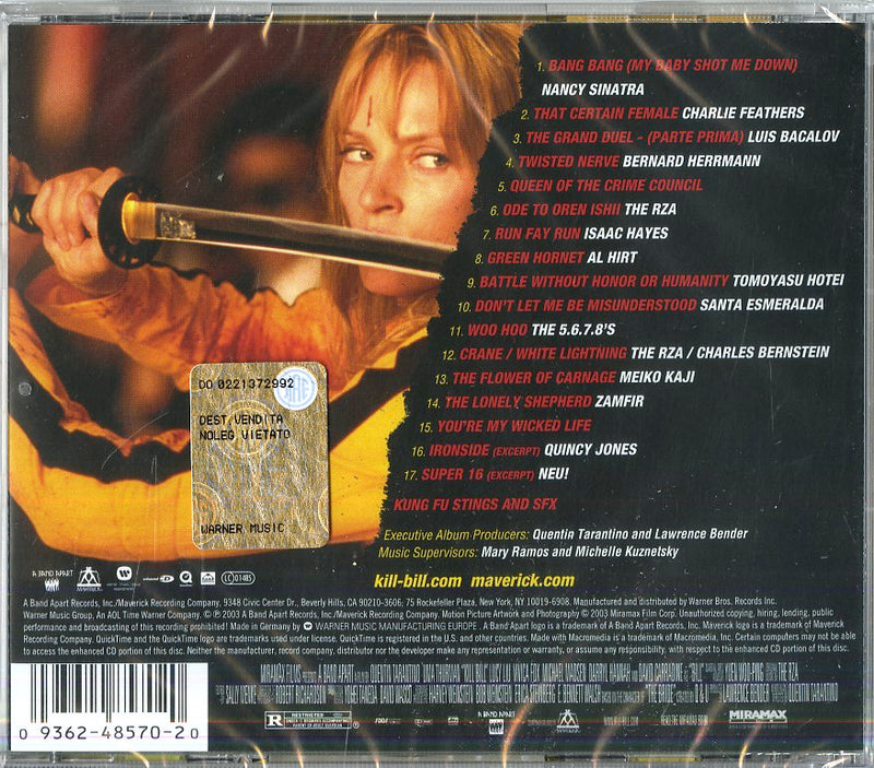 O.S.T.-Kill Bill 1 - Kill Bill Vol.1 (Expanded Cd) Cd 0093624857020