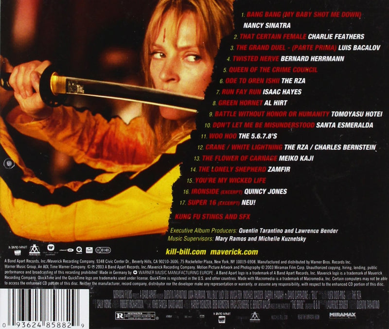 O.S.T.-Kill Bill 1 - Kill Bill Vol.1 Cd 0093624858829