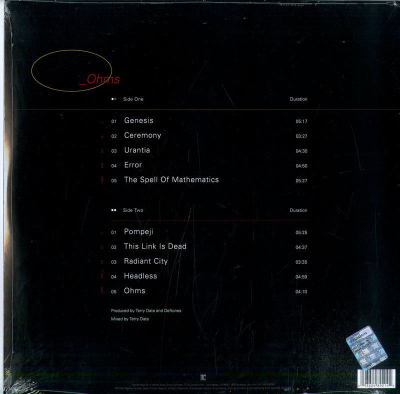 Deftones - Ohms Vinile LP - Vinyl record 0093624892144