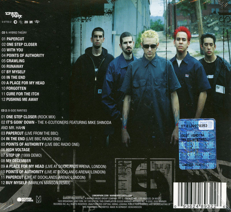 Linkin Park - Hybrid Theory (20Th Anniversary Deluxe Edt. + Booklet 16 Pagine) Cd 0093624893226