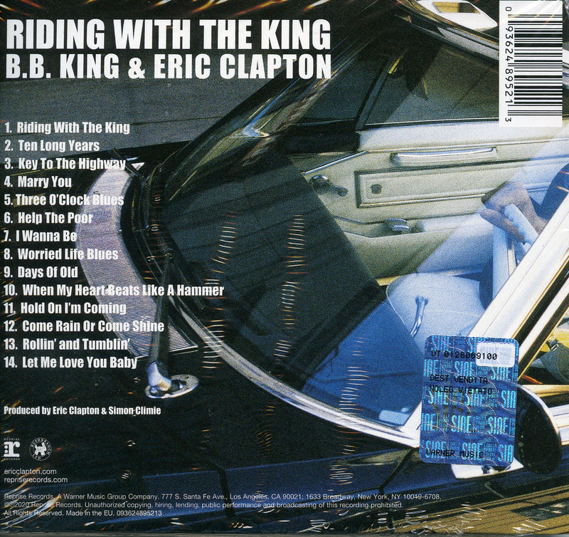 Clapton Eric & King B.B. - Riding With The King (20Th Anniversary Extended Version Remastered + 2 Inediti) Cd 0093624895213