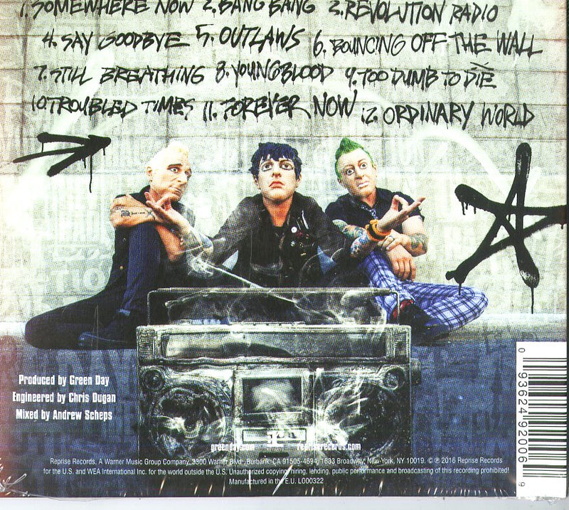 Green Day - Revolution Radio CD 0093624920069