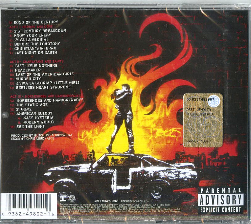 Green Day - 21St Century Breakdown Cd 0093624980216