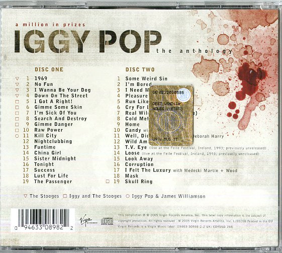 Pop Iggy - The Anthology CD 0094633089822