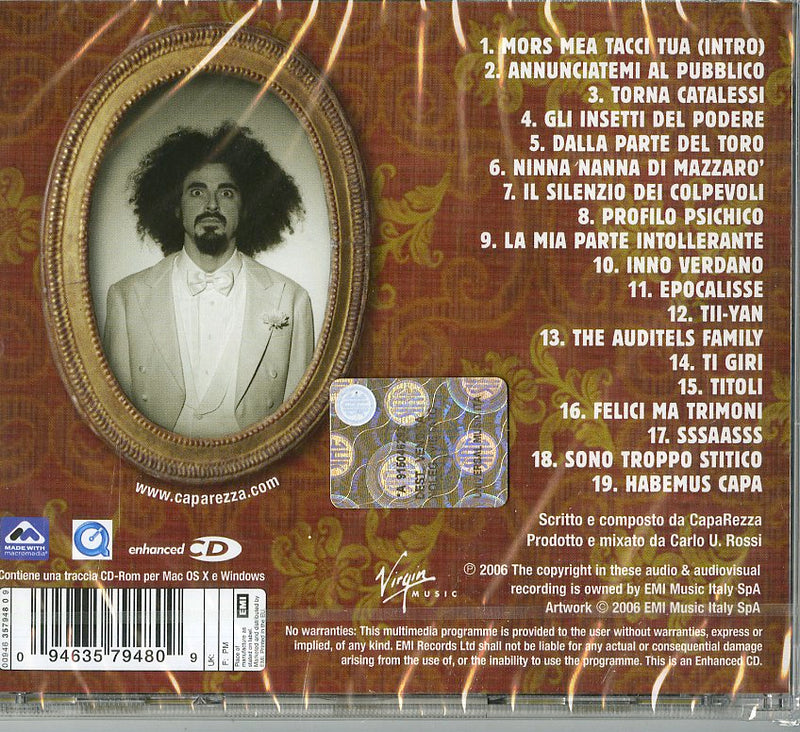 Caparezza - Habemus Capa CD 0094635794809