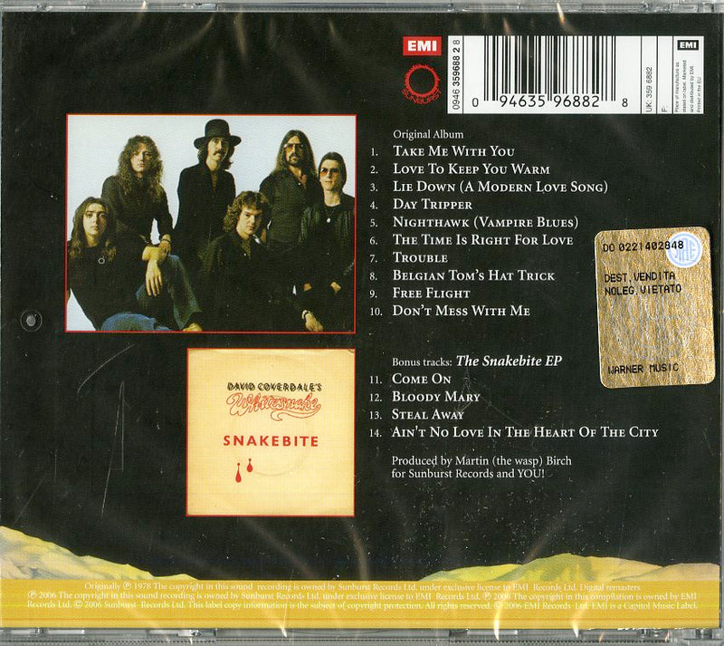 Whitesnake - Trouble (2006 Remaster) Cd 0094635968828