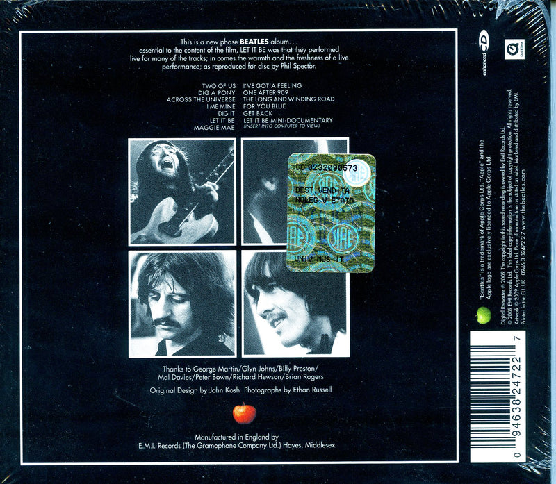 Beatles The - Let It Be (Remastered) Cd 0094638247227