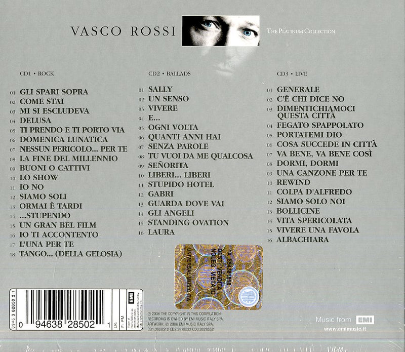 Rossi Vasco - The Platinum Collection Cd 0094638285021