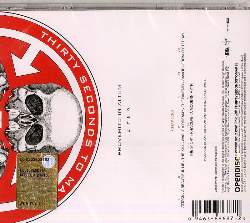 30 Seconds To Mars - A Beautiful Lie CD 0094638868729