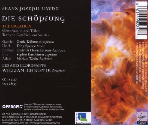 William Christie( Direttore), Les Arts Florissants - Die SchopfÃ¼ng (La Creazione) Cd 0094639523528