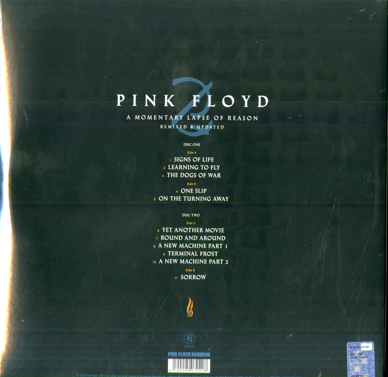 Pink Floyd - A Momentary Lapse Of Reason Lp 0190295079208