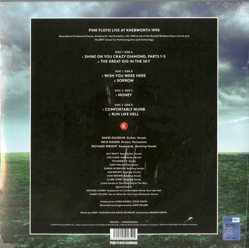 Pink Floyd - Live At Knebworth 1990 Lp 0190295258504