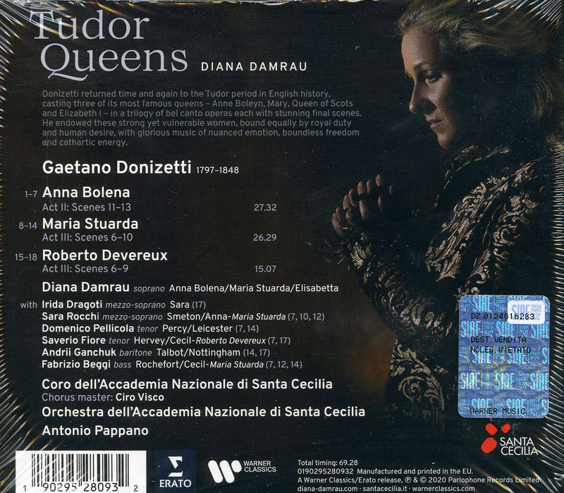 Damrau Diana, Pappano Antonio Orchestra E Coro Dell' Accademia Santa Cecilia - Tudor Queens Cd 0190295280932
