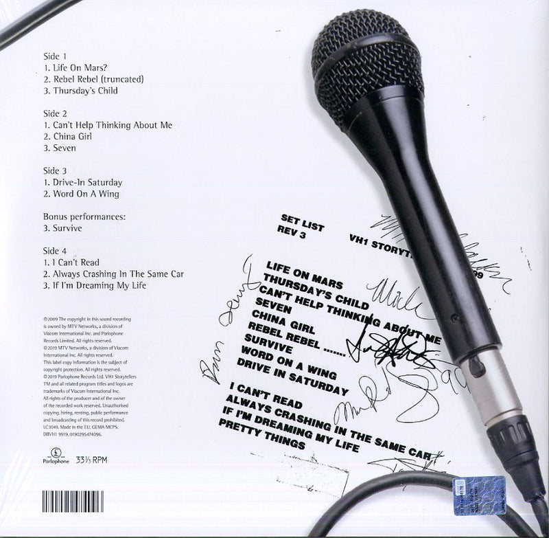 Bowie David - Vh1 Storytellers (20Th Anniversary Limited Edt.) Lp 0190295474096