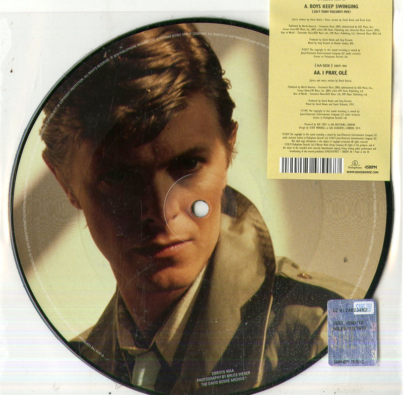 Bowie David - Boys Keep Swinging (40Th Annyversary) (7" Picture Disc) Vinile LP - Vinyl record 0190295479077