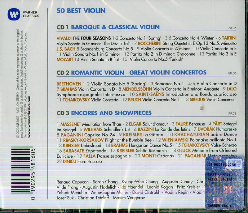 50 Best Series - 50 Best Violin CD 0190295481605