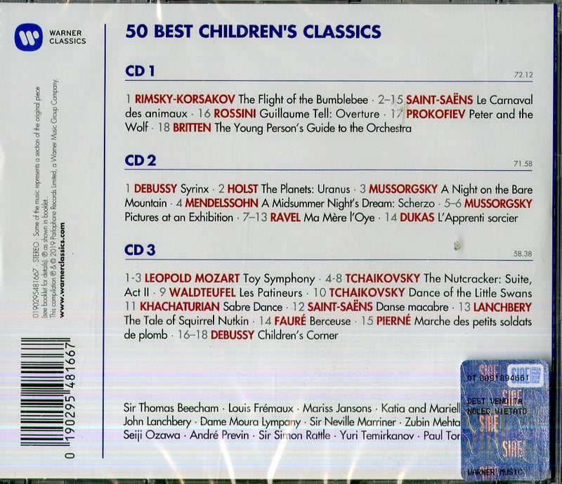 50 Best Series - 50 Best Children'S Classics Cd 0190295481667