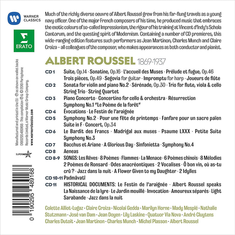 Compilation - Albert Roussel Edition (Box 11) CD 0190295489168